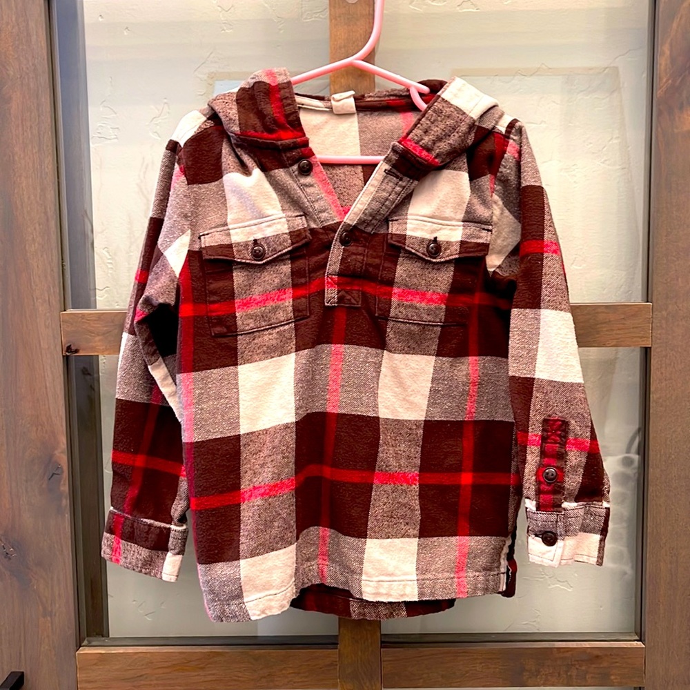 Gap flannel hoodie